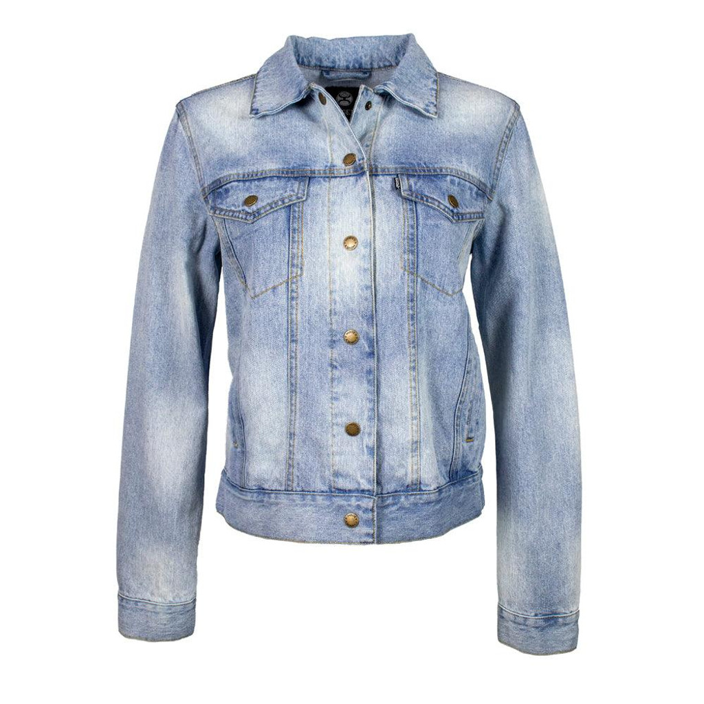 Women's Hooey Jacket, Light Wash Denim