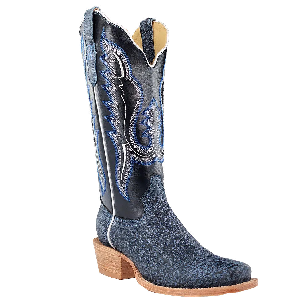 モンブラン カフス ブルーアワー ブルーラッカー 112904 Women's R Watson Boot, Midnight Blue Cape Buffalo Vamp, 13