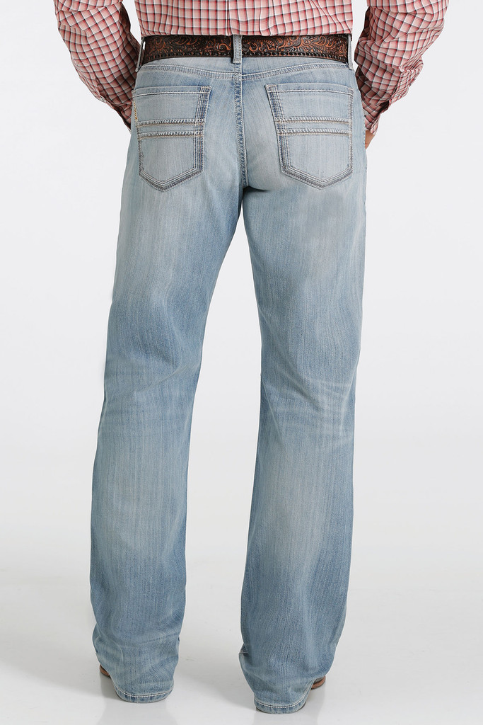 Men's Cinch Jeans, Grant, Relaxed, Boot Cut, Light Stone Wash