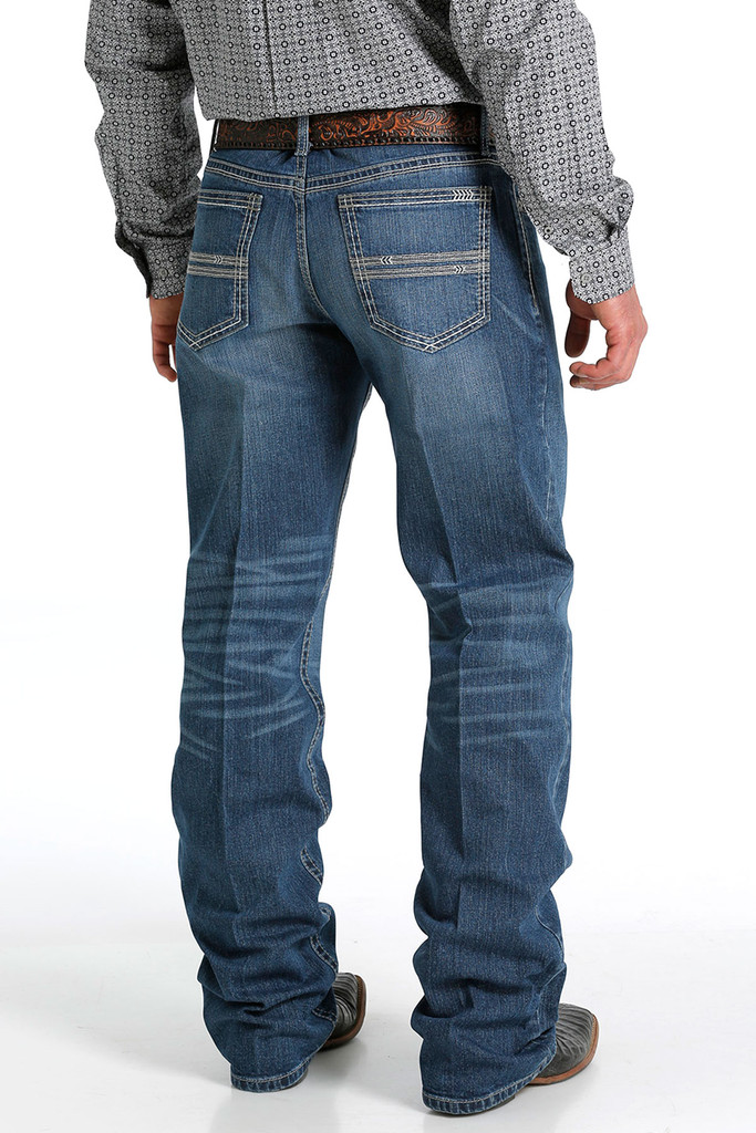 Men's Cinch Jeans, Grant, Medium Wash, Double Line Pocket