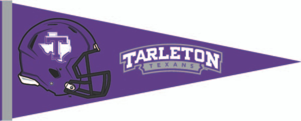 TSU Banner Pendant, Purple with Football Helmet