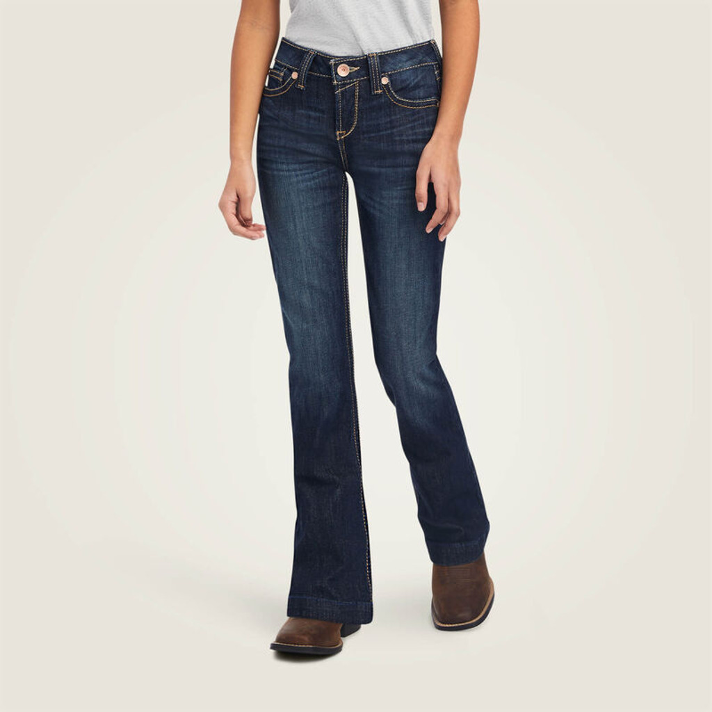 Girls Ariat Jeans, Maggie REAL Trouser, Amira Dark Wash