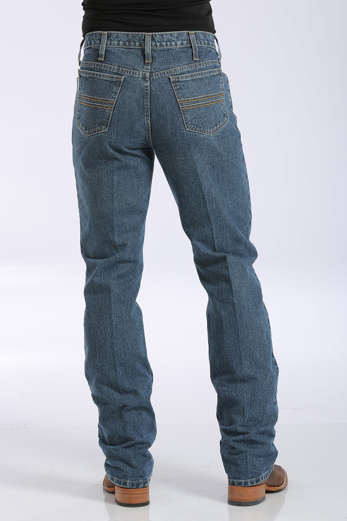 Men's Cinch Jeans, Silver Label, Mid Rise, Slim Fit, Straight Leg, Medium Wash