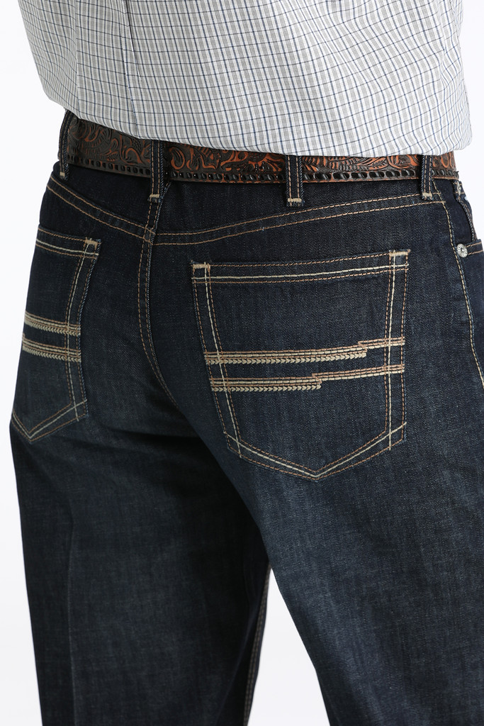 Men's Cinch Jeans, White Label, Dark Stone Wash 0824
