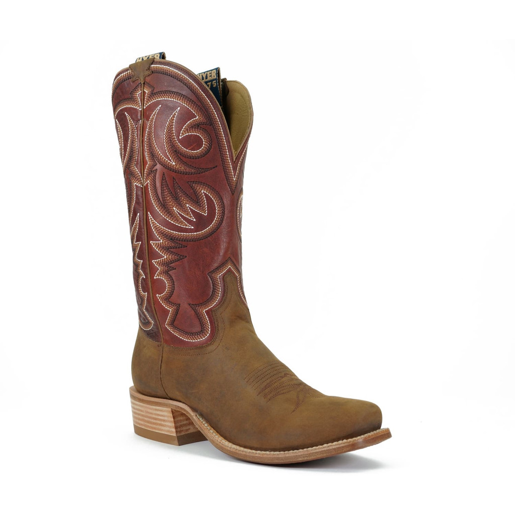Men's Hyer Boots, Hays, Bay Apache with Rust Shaft