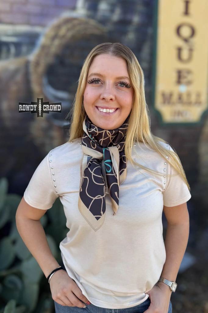 Rowdy Crowd Wild Rag, Small Rhinestone Cowgirl