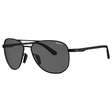 Bex Sunglasses, Welvis, Black Frame, Gray Lens