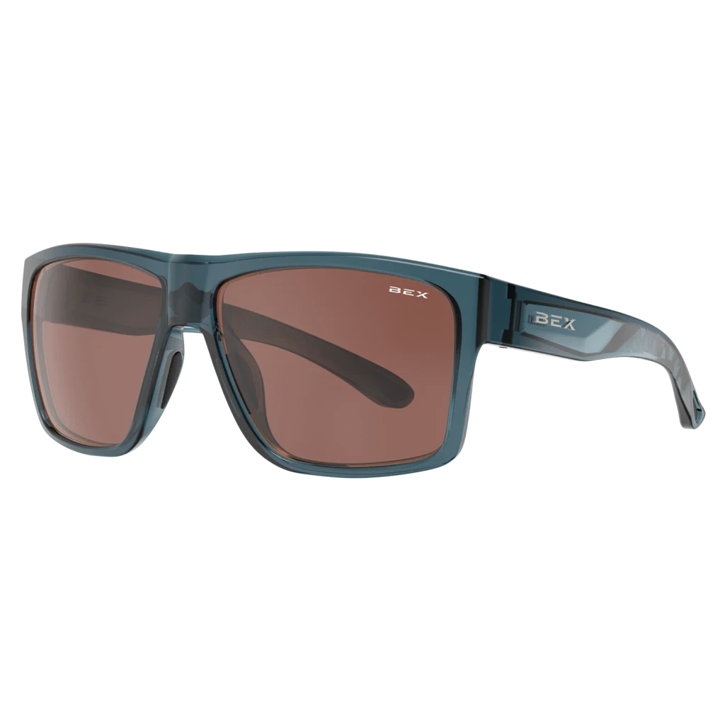 Bex Sunglasses, Pillar, Clear Lake Blue Frame, Brown Lens