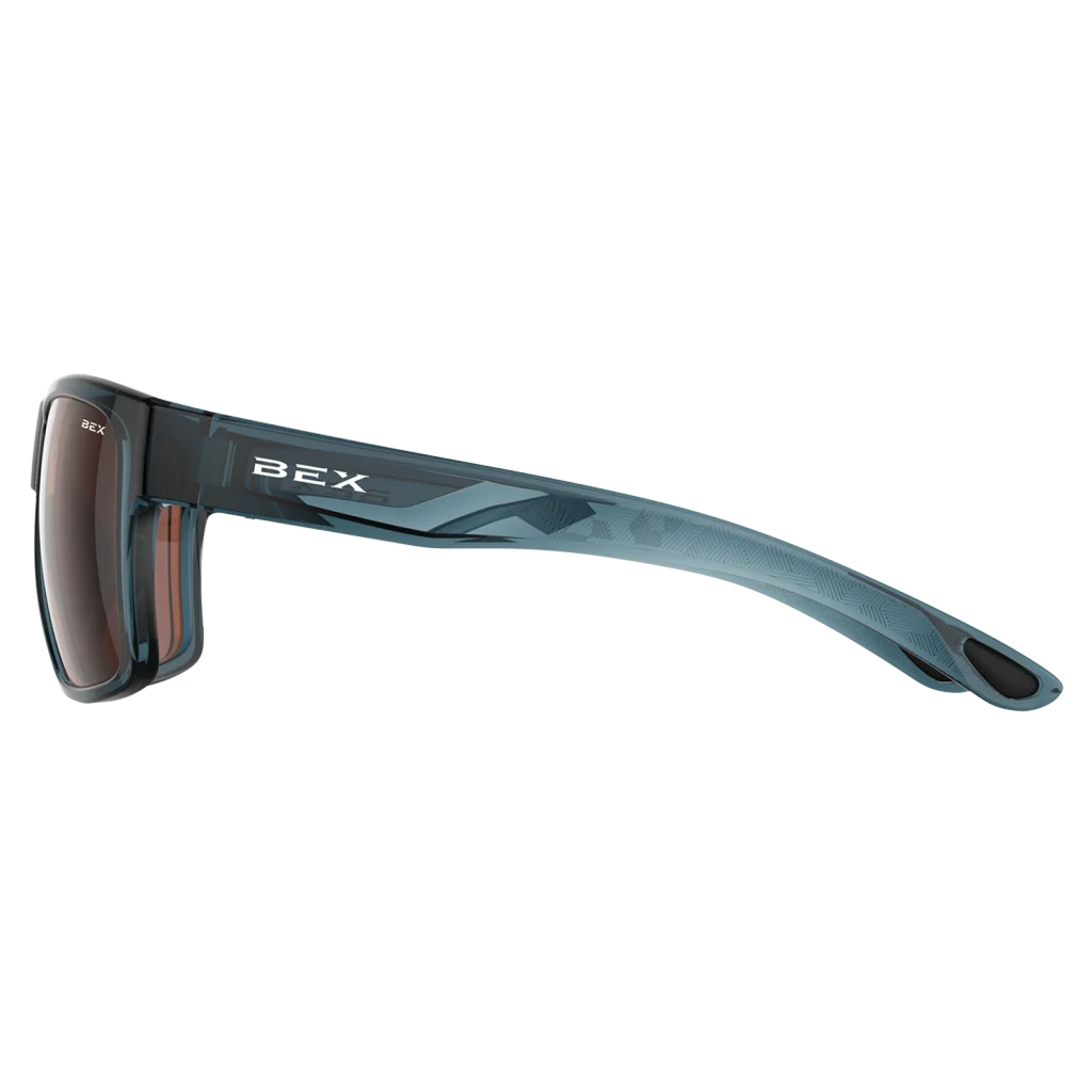 Bex Sunglasses, Pillar, Clear Lake Blue Frame, Brown Lens