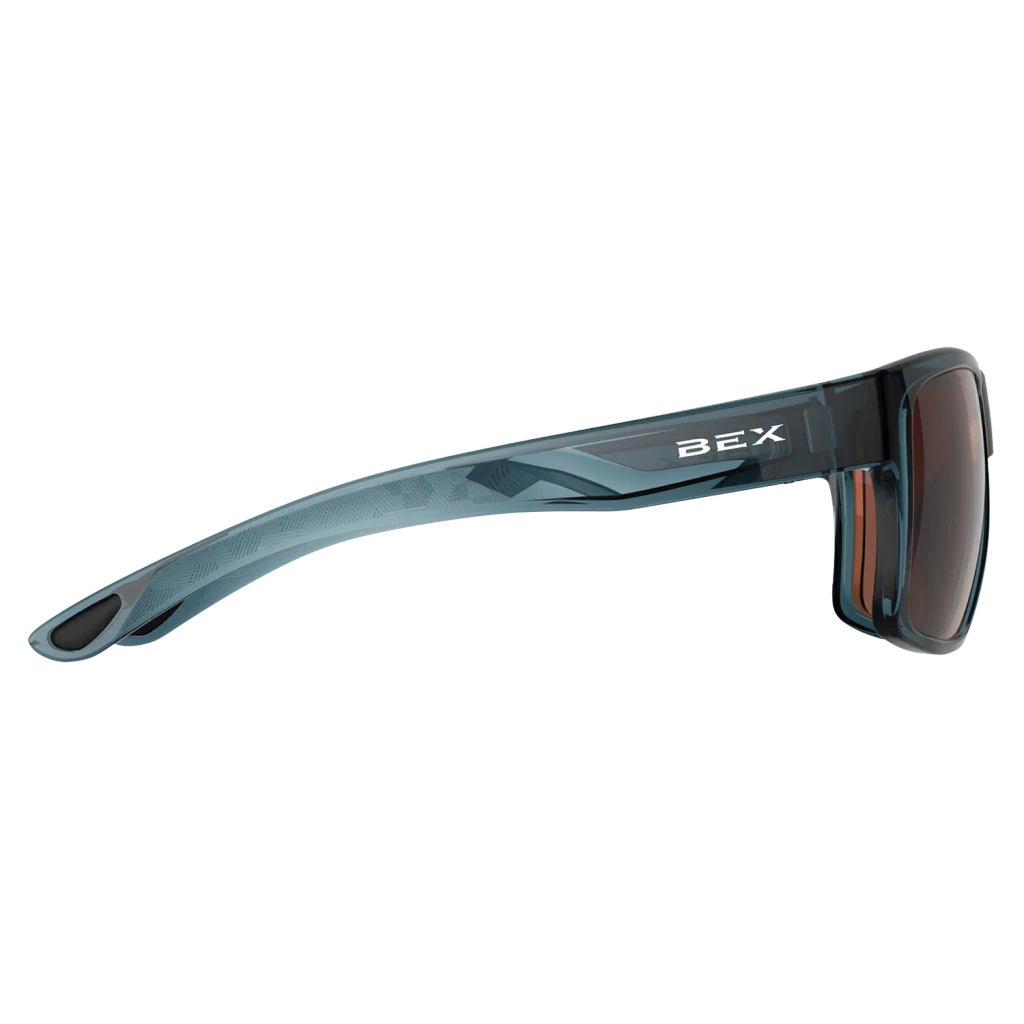 Bex Sunglasses, Pillar, Clear Lake Blue Frame, Brown Lens