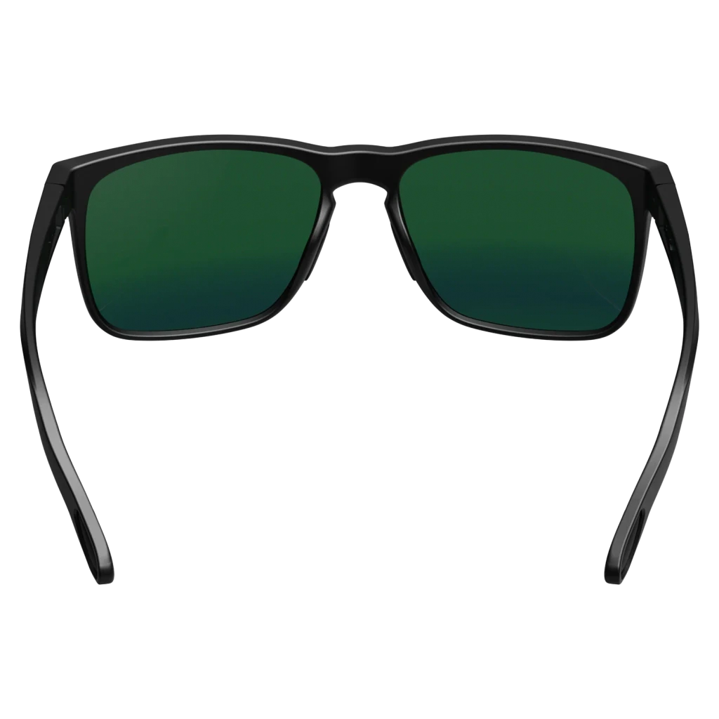 Bex Sunglasses, Jaebyrd X OTG, Black and Sienna Frame, Green Angler Pro Lens