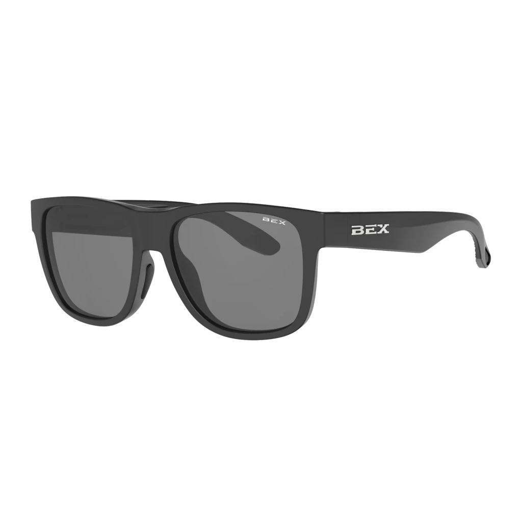 Bex Sunglasses, Nashville, Black Frame, Gray Lens