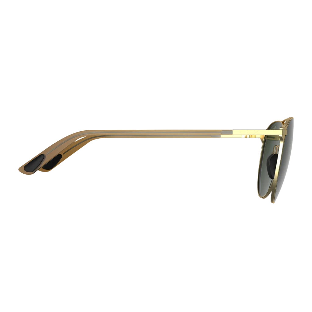 Bex Sunglasses, Demi OTG, Gold Frame, Forest Green Lens