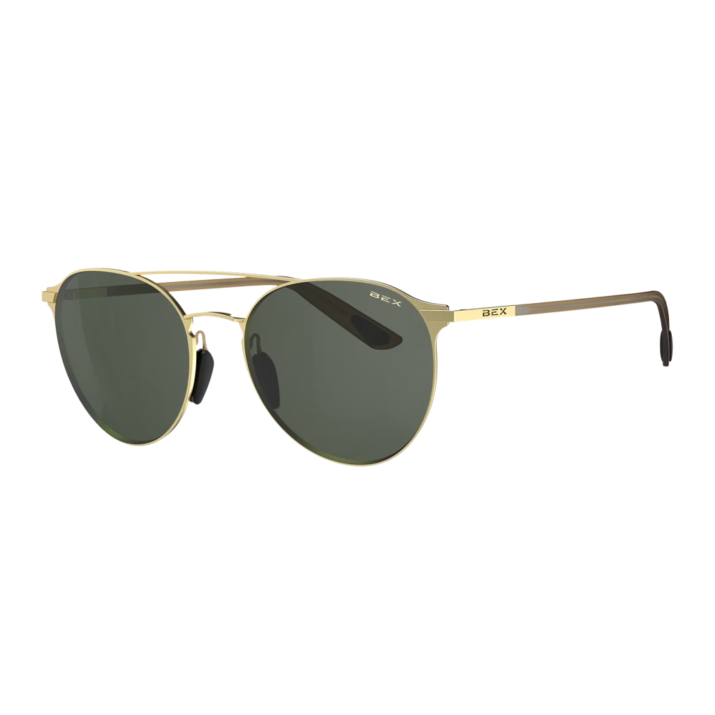 Bex Sunglasses, Demi OTG, Gold Frame, Forest Green Lens
