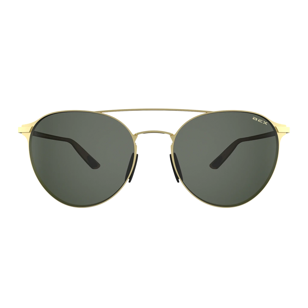 Bex Sunglasses, Demi OTG, Gold Frame, Forest Green Lens