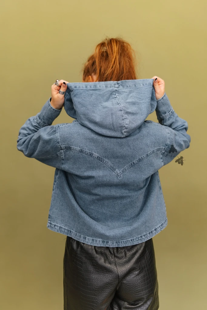 Women's 2Fly Hoodie, Dry Creek Denim, Mid Wash Zip Up