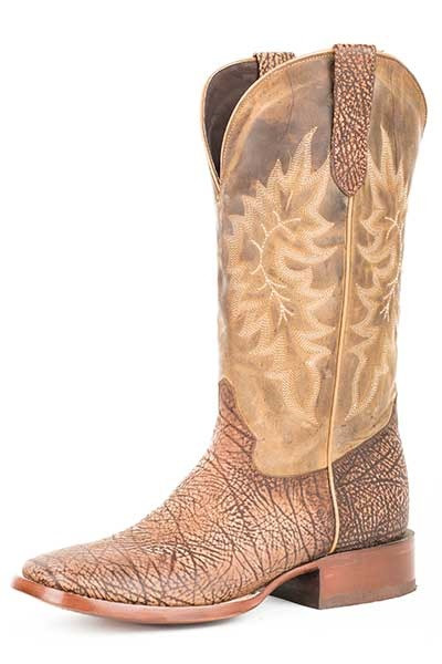 Men's Stetson Boot, Bullhide, Tan - Chick Elms Grand Entry Western