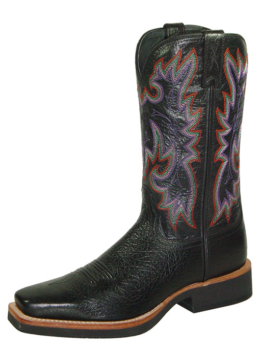 Women's Twisted X Boot, Black with Purple Stitch - Chick Elms