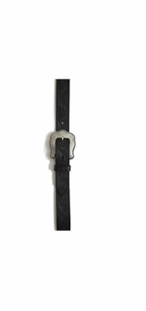 Women's Tony Lama Belt, Black Floral Tooled
