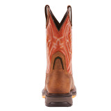 Men's Ariat Boot, Workhog, CarbonToe, Brown with Red Shaft