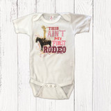 Infant Liberty Linens Onesie, Ain't My First Rodeo Infant Liberty Linens Onesie, Ain't My First Rodeo