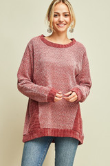 Women's Entro L/S, Knit Sweater, Round Neck