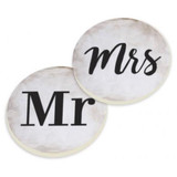 PGD Car Coaster Set, Mr. and Mrs. PGD Car Coaster Set, Mr. and Mrs.