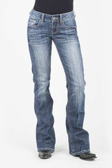 Women's Stetson Jeans, Classic Bootcut, Bleached Deco on Pocket