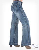 Women's Cowgirl Tuff Jeans, Just Tuff Breathe, Trouser, Medium Wash