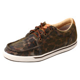 Women's Twisted X Shoe, Iridescent Brown Leopard Sneaker