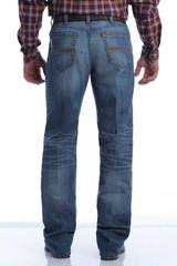 Men's Cinch Jeans, White Label, Medium Wash, Brown Stitch on Pocket