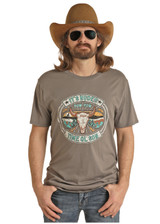 Men's Dale Brisby Tee, It's Rodeo Time Ol Son, Steer and Sunglasses