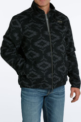 Men's Cinch Coat, Wooly Aztec, Gray, CC Men's Cinch Coat, Wooly Aztec, Gray, CC