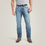 Men's Ariat Jeans, M4 Madera Straight Leg, Light Shasta Wash, Plain Pocket
