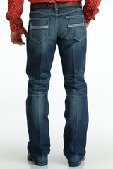 Men's Cinch Jeans, Carter Dark Stone, Double White Line Pocket