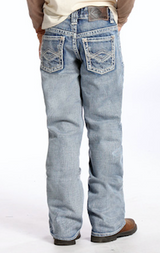 Boys Rock & Roll Jeans, Criss Cross Multi V Stitching