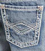 Boys Rock & Roll Jeans, Criss Cross Multi V Stitching