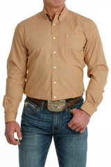 Men's Cinch L/S, Modern Fit, Orange Print Men's Cinch L/S, Modern Fit, Orange Print