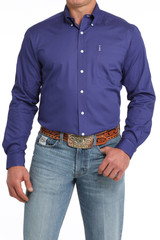 Men's Cinch L/S, Modern Fit, Solid Purple Men's Cinch L/S, Modern Fit, Solid Purple