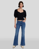 Women's 7FAMK Jeans, Dojo, Clara, Medium Wash, Gold 7