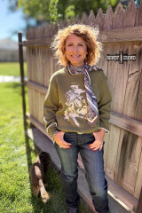 Women's RC Sweater, Wild & Western, Olive