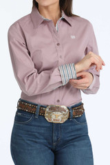 Women's Cinch L/S, Pinstripe Lilac