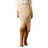 Women's Ariat Skirt, Derby Fringe Sweater, Oatmeal