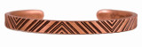 Nik Lub Cuff, Copper, Trinity, Narrow