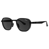 Bex Sunglasses, Sable, Black Frame, Gray Lens