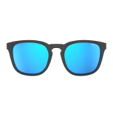 Bex Sunglasses, Zion, Black and Gray Frame, Sky Blue Lens