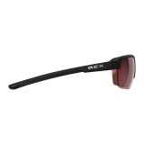 Bex Sunglasses, Swivel, Black and Brown Frame, Red Lens