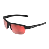 Bex Sunglasses, Swivel, Black and Brown Frame, Red Lens