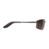 Bex Sunglasses, Fynnland XL OTG, Black Frame, Brown and Silver Lens