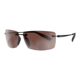 Bex Sunglasses, Fynnland XL OTG, Black Frame, Brown and Silver Lens